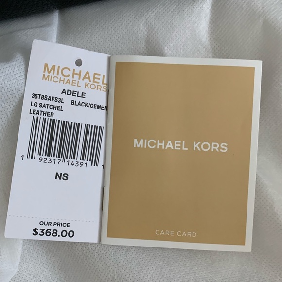 Michael Kors Black Adele Large Satchel Bag - Picture 9 of 12